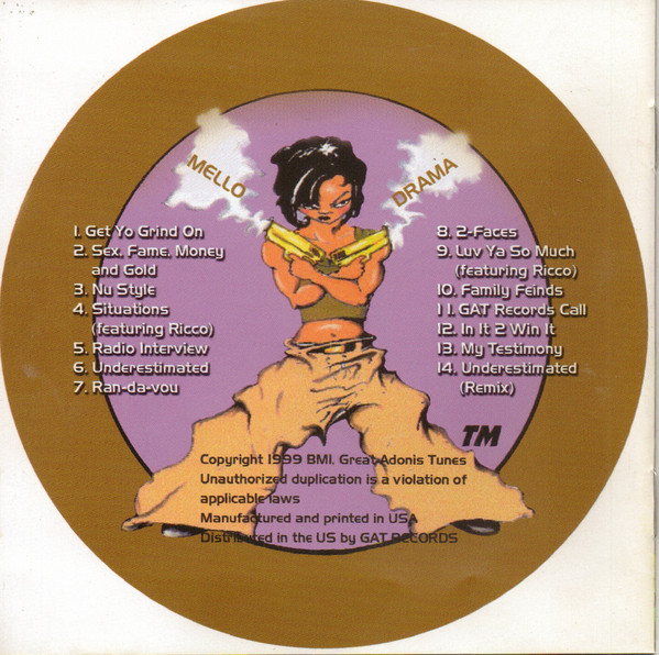 Sex, Fame, Money, & Gold by Mello Drama (CD 1999 GAT Records